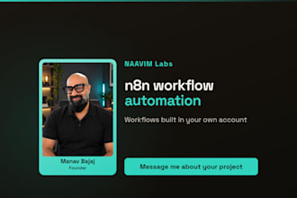 build n8n automation, n8n workflow and n8n ai agent with error alerts