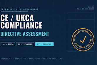 assess your product to determine what ce or ukca compliance is required