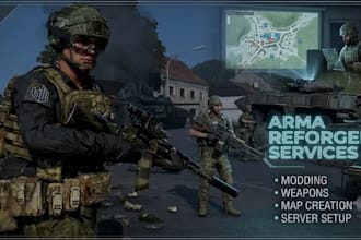 do arma reforger server setup, arma reforger weapons, map creation, arma mod