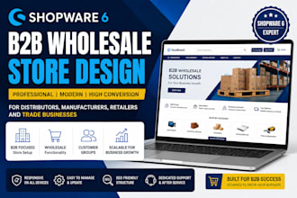 design shopware 6 b2b wholesale stores for distributors manufacturers retailers