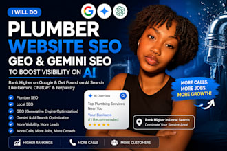 do plumber website se0 GEO gemini SEO to boost visibility on ai