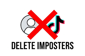 report and remove delete fake accounts impersonating profiles from x or tiktok