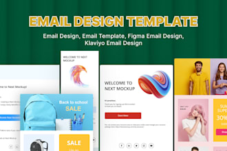 do email design, email template, figma email design, klaviyo email design