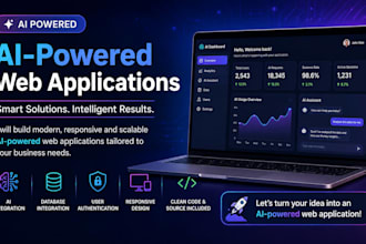 develop an ai web application, saas platform, or ai software