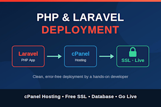 deploy your php laravel website on cpanel hosting with ssl