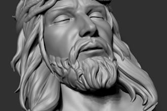sculpt realistic 3d head and bust models for 3d printing stl