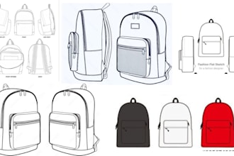 design professional handbag, backpack and bag tech pack