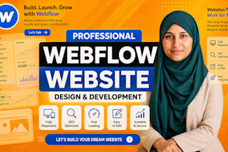 build and redesign a modern webflow website for your business