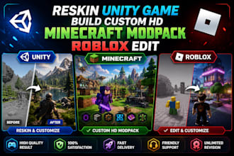 reskin unity game build custom hd minecraft modpack roblox edit