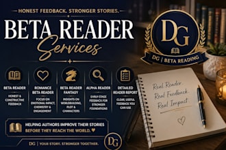 beta read your novel with detailed reader feedback