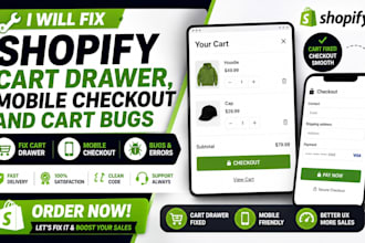 fix shopify cart drawer mobile checkout and cart bugs