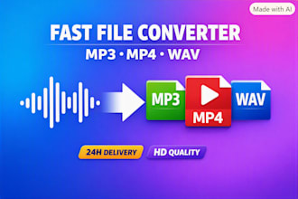 convert youtube video to mp3 or any audio video format fast