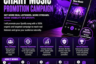 do organic spotify chart music promotion campaign marketing