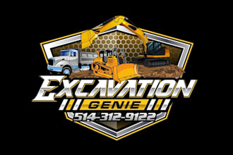 create exclusive and marvelous excavation logo design