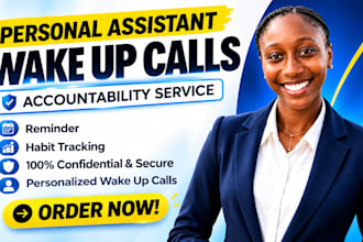 be your personal wake up call and accountability assistant