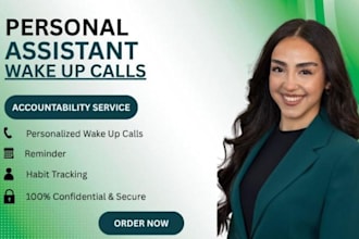 be your personal wake up call and accountability assistant