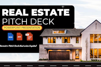 luxury real estate investor pitch deck real estate presentation design