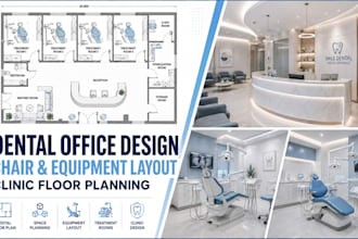 do dental room layout, medical room layout with chair and equipment arrangement