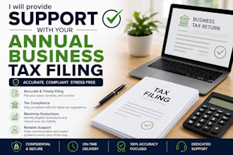 provide support with your annual business tax filing
