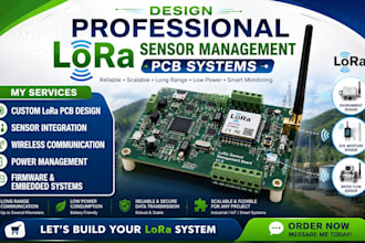 design professional lora sensor management pcb systems