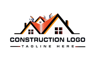 design a premium construction logo for builders
