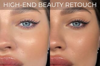 high end beauty retouching