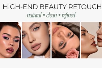 do high end beauty retouching