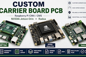 design custom raspberry pi cm4 cm5 nvidia jetson orin radxa carrier board pcb