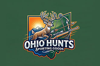 create professional and awesome hunting logo design