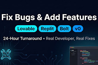 fix bugs and add features to your lovable, replit, v0 or bolt app