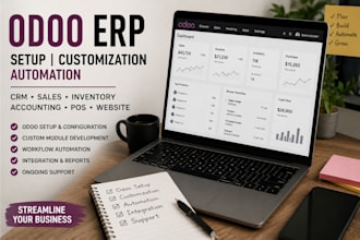 customize odoo erp, develop modules and automate workflows