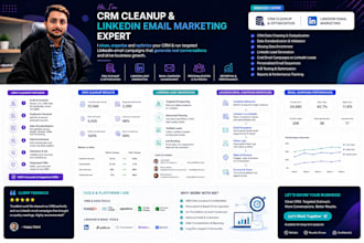 create email campaigns and linkedin marketing outreach