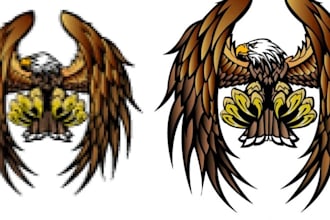 vector trace and recreate your design for dtf printing