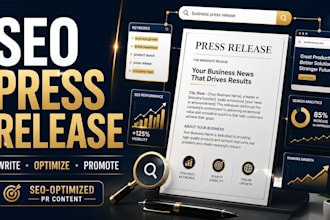 write an SEO press release to promote your business brand or website