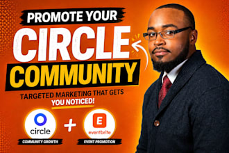 promote circle community with targeted community marketing, eventbrite promotion