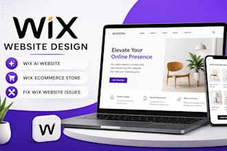 build wix ai website, design online wix ecommerce website fix wix website issues