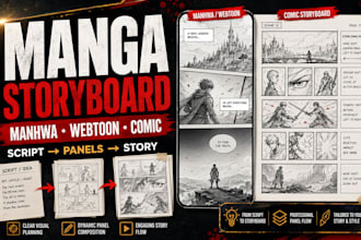 manga storyboard manhwa webtoon comic storyboard manga webtoon art design comic