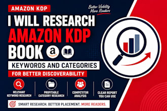 research amazon KDP book keywords and categories for better discoverability