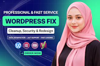 fix, cleanup, update, redesign and speed optimize your wordpress website