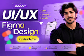 design or redesign a modern wordpress website or figma UI UX web design