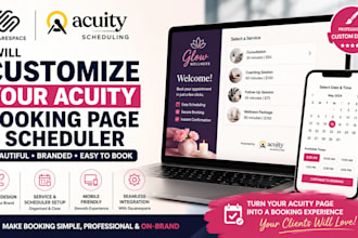 customize your acuity booking page and scheduler