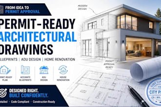 create complete adu architectural structural and mep permit plans for co ohio ga
