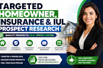 homeowner leads salesfunnel b2b lead generation iul insurance  home owner cold
