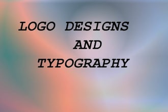 design a professional, modern and minimalist typography tshirt and logo design