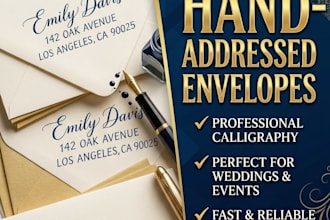 hand address envelopes for wedding and luxury invitations