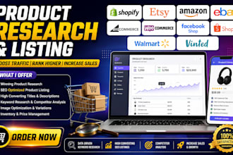 do professional product research and seo product listing