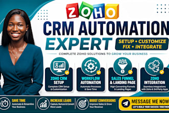 zoho CRM consultant, automation, integrations, migration