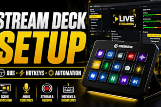 setup elgato stream deck for obs twitch youtube whatnot and live streaming