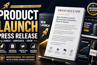 write a product launch press release or startup press release