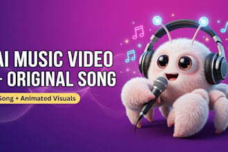 create an ai music video with a custom original song and animated visuals